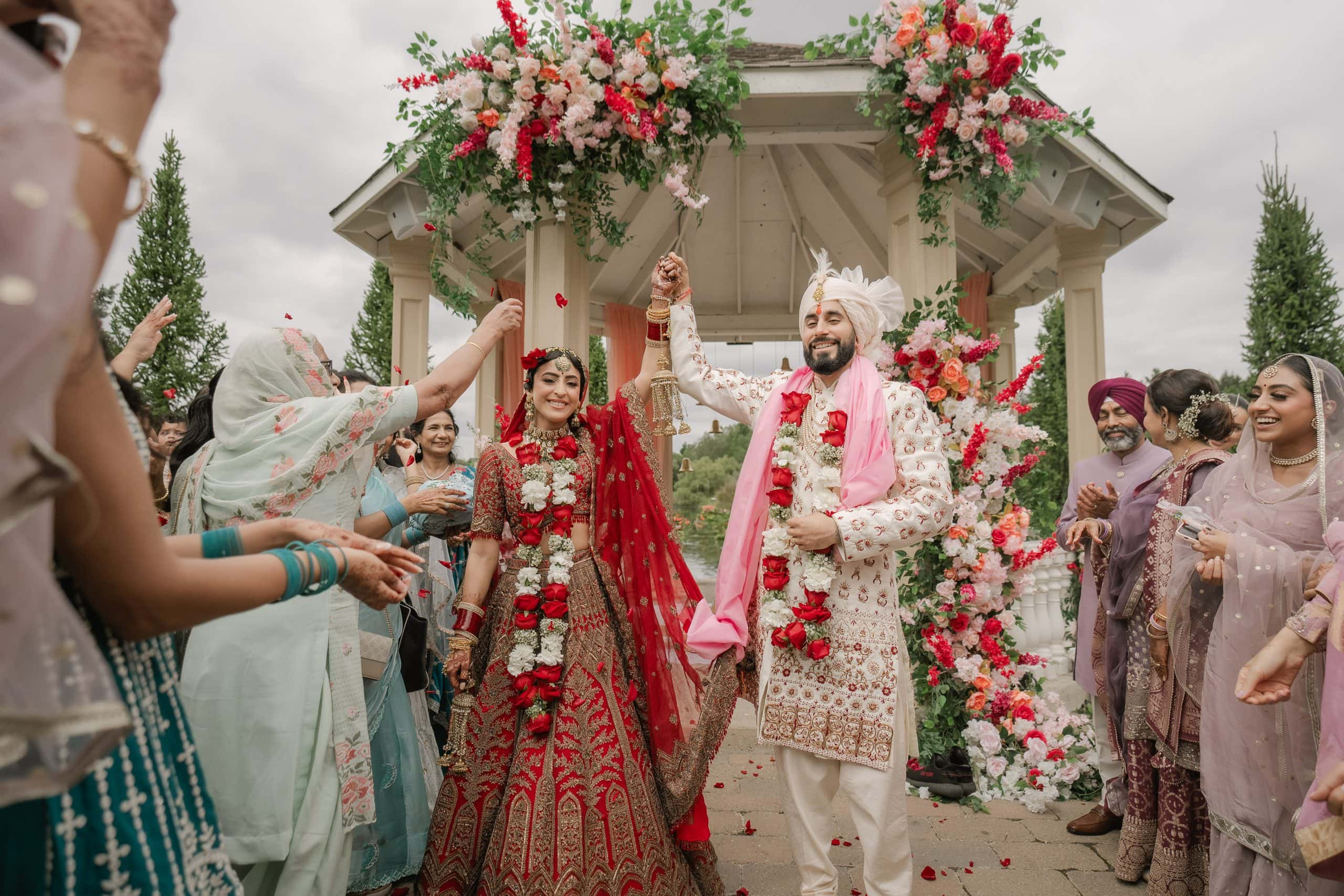 Wedding couple celebration